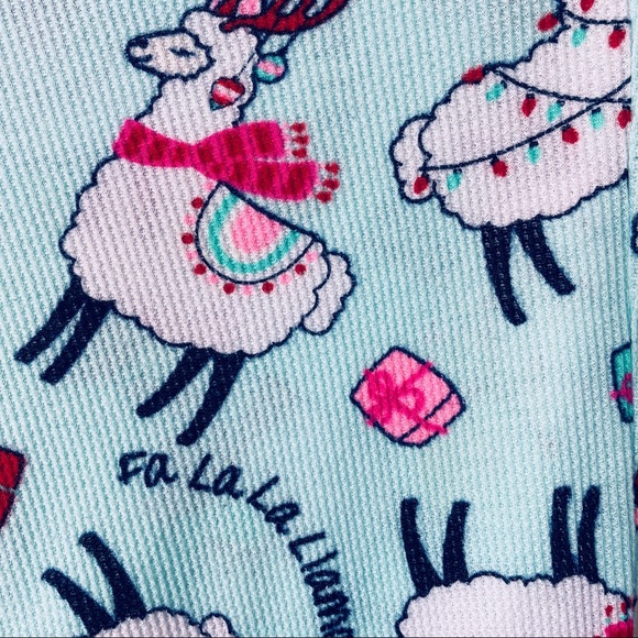 COPY - [GIRLS] Justice Fa La La Llama Holiday Christmas Pajamas PJ Set Size 12 - Picture 3 of 4